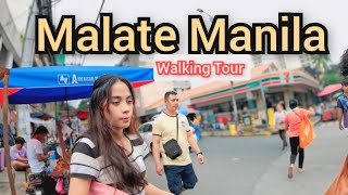 Walking around Malate Manila Philippines Virtual Walking Tour [upl. by Carbo]