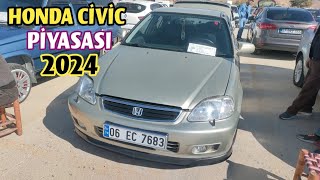 2 EL HONDA CİVİC FİYATLARI VE PİYASASI  2024  Sahibinden Honda Civic FD6 FB7 ve İes Kasa [upl. by Jolyn]