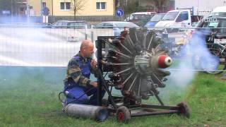 Two 9 Cylinder Radial Engines  Start and Run  Sternmotor [upl. by Jojo]