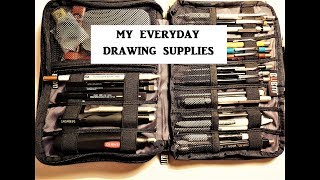 Graphite Drawing Supplies amp Materials Whats in My Pencil Case [upl. by Roanne]