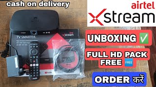 AIRTEL XStream Android Dth 4K box  Unboxing and Latest Offer 50 off On new Connection [upl. by Anirtac773]