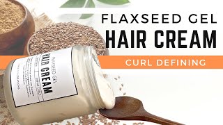 DIY FLAXSEED GEL HAIR CREAM [upl. by Sessylu]