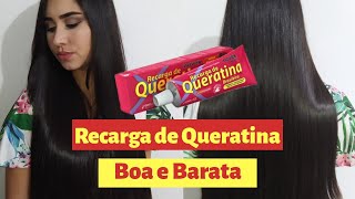 Como usar Recarga de Queratina Novex Boa e Barata [upl. by Arodasi325]