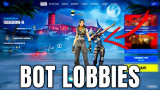 How To Get BOT LOBBIES In Fortnite Chapter 5 Season 2  Get Bot Lobby Every Time [upl. by Ttej631]