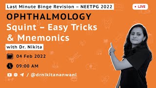 Ophthalmology  Squint made Easy  NEETPG 22 LMR  Dr Nikita Nanwani [upl. by Anairam]