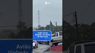 Avião cai em Vinhedo no interior de São Paulo [upl. by Enilesoj]