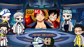 Marinha reagindo Rap do Luffy e shanks carta de um pirata AC RAPS [upl. by Krenek]