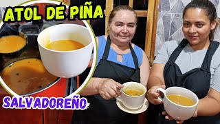 Como hacer ATOL DE PIÑA SALVADOREÑO Facil [upl. by Nanaek]