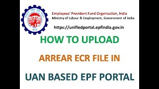 HOW TO MAKE ARREAR ECR GENERATE ARREAR CHALLAN [upl. by Lamahj179]