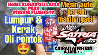 STP engine flush  Cara cepet dan irit rontokin kerak oli dalem mesin suzuki satria fufi [upl. by Pinkham17]