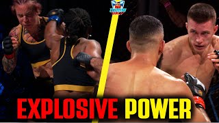 Hexagone MMA Explosive Power Striking Vs Devastating Finishes mma mmaonly hexagone [upl. by Staw]