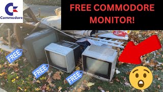 Free Commodore 1702 CRT Monitor Curb Find With A Few Other CRT TVs [upl. by Sapphira]