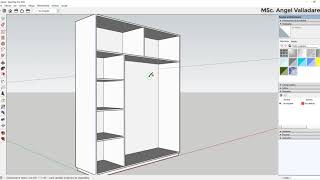 Diseño de closet en Sketchup Pro 2020 [upl. by Akemej]