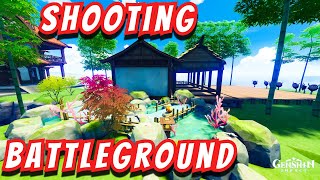 SHOOTING INN TUTORIAL  SERENITEA POT  TEAPOT HOUSE IDEAS DESIGNS  GENSHIN IMPACT  原神 ハウジング  家园 [upl. by Zolnay]