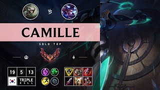 Camille Top vs Vayne  KR Grandmaster Patch 1412 [upl. by Coffin]