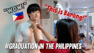 🇵🇭Wearing a special graduation ceremony costume in the Philippines [upl. by Inirt411]