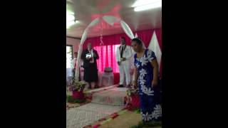 Tuvalu wedding church ceremony [upl. by Htyderem]