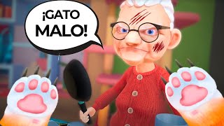 Me Convertí en GATO y ATAQUÉ a mi ABUELA  I Am a Cat VR [upl. by Oiramal]