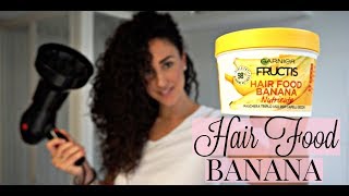 COME AVERE CAPELLI BELLISSIMI CON HAIR FOOD GARNIER 🍌 [upl. by Ylsel]