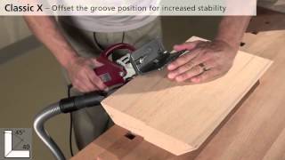 Lamello Classic X Biscuit Joiner miter applications [upl. by Oby832]