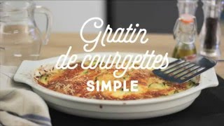 Gratin de courgettes simple  CuisineAZ [upl. by Eelime346]