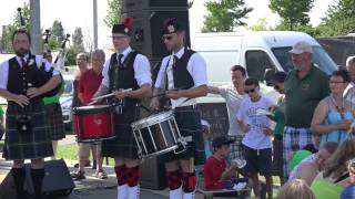 Leverkusen Brukteria Pipes and Drums 30082015 [upl. by Aidnac]