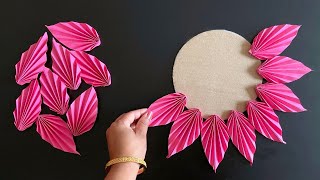 Beautiful Wall Hanging Craft  Paper Craft For Home Decoration Paper Flower Wall Hanging Wall Mate [upl. by Nogem]