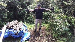 Je fais un peu de ménage puis continue à travailler sur ma devanture  diy forêt wood astuce [upl. by Icats]