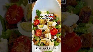 Keçi peynirli salata🥗pratiktarifler recipe lezzetli salatatarifleri yeşilsalatatarif food [upl. by Acisej171]