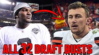 The WORST Draft Bust For All 32 NFL Teams [upl. by Hirsch40]