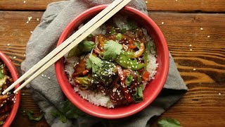 30 Minute Beef Stir Fry with Vegetables and Rice  The Inspired Home [upl. by Thetis]