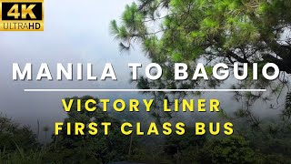 Manila to Baguio Road Trip via Victory Liner First Class Express Bus to Baguio City [upl. by Bhayani166]