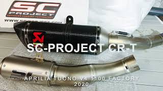 Updated 2024  Aprilia Tuono V4 1100 exhaust sound clips  Akrapovic vs SC Project [upl. by Martinsen724]