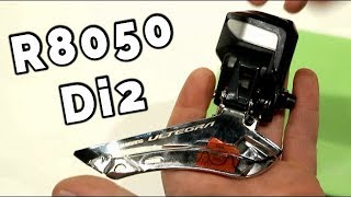 Shimano Ultegra FD R8050 Di2 Front Derailleur Overview and Weight [upl. by Oirromed662]