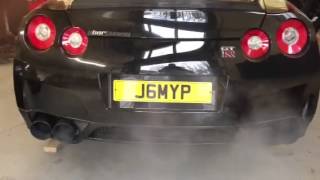 SRD switchable exhaust valve on JamiePs 900 BHP GTR [upl. by Airotnahs]