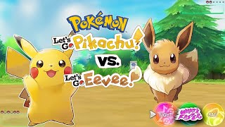 Whats Faster  Pokémon Lets Go Pikachu vs Pokémon Lets Go Eevee [upl. by Schlenger]