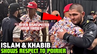 Islam Makhachev And Khabib Visits Dustin Poirier After UFC 302 RESPECTFUL MOMENT [upl. by Riatsala769]