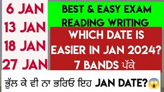 JANUARY 2024 IELTS EXAM EASY amp BEST DATES  Dont choose this date [upl. by Annoiek]