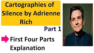 Cartographies of silence By Adrienne Rich Explanation [upl. by Ragde]