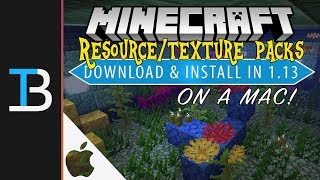 How to Download amp Install Resource PacksTexture Packs in Minecraft 113 on a Mac [upl. by Gambrill]