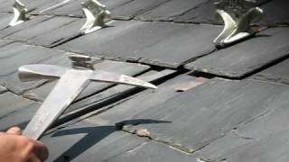 How to Remove a Slate for Roofing Repairs [upl. by Yuma]