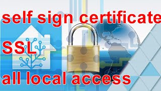 SSL self sign certificate all local for Home Assistant [upl. by Astred551]