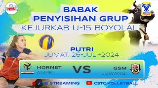 HORNET vs GSM BABAK PENYISIHAN KEJURKAB U15 [upl. by Oderfodog]