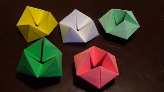 Origami Flexagon  How to make a paper Flexagon [upl. by Wollis802]