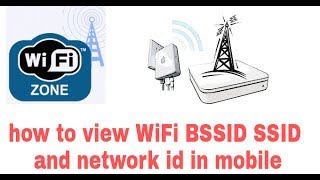 How to view wifi BSSID SSID network Id in mobile without any app install [upl. by Thirza509]