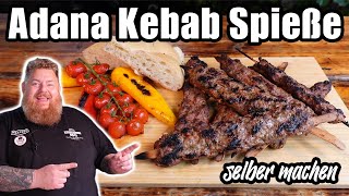 Adana Kebab Spieße selber machen BBQ amp Grillen für jedermann [upl. by Ycnan33]