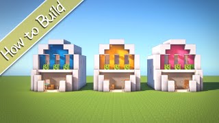 OSHACRA part57 How to build modern house like an eggおしゃクラ！ part57 たまご型モダンハウス（Minecraft） [upl. by Nowed926]