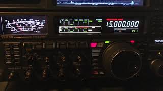 Yaesu FTdx5000MP Checking the Reference Oscillator against WWV hamradio yaesu ftdx5000mp wwv [upl. by Oinoitna]