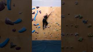 tiny black finger pockets 👀 shorts climbing bouldering [upl. by Saduj808]