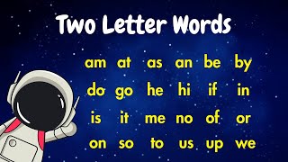 Two Letter Words  Phonics in english  Basic english words [upl. by Nosemaj910]